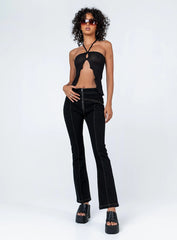 Zia Flare Pants Black