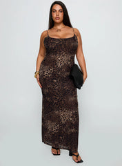 Knox Maxi Dress Leopard Curve