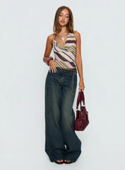 Boxie Mid Rise Wide Leg Jeans Vintage Wash