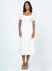 Avianna Midi Dress White