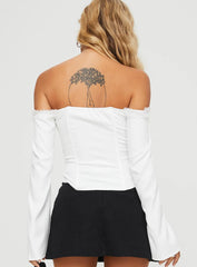 Avaah Off The Shoulder Top White