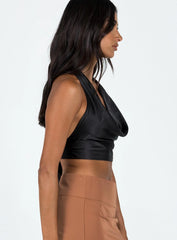 Puzo Halter Top Black