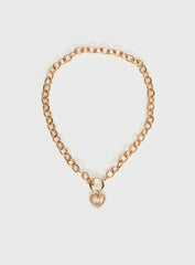 Darcee Heart Pendant Necklace Gold