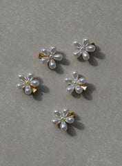 Hammond Flower Hair Clip Pack White