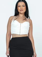 Hunter Corset Top White