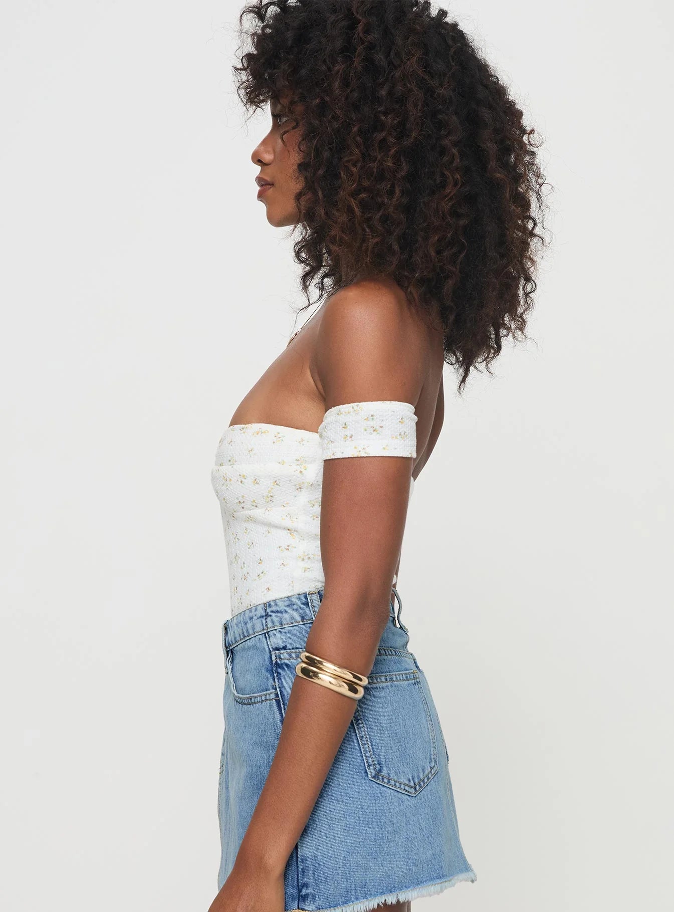 Ezrah Bodysuit White Floral