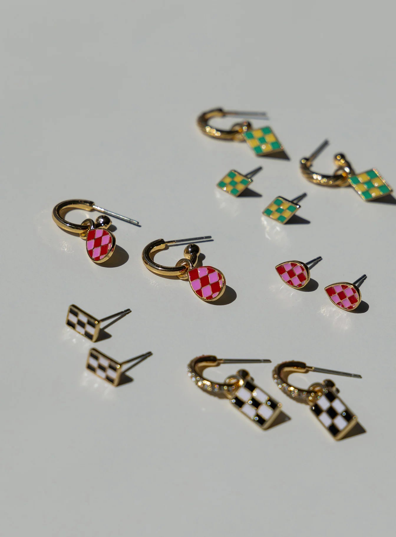 Ryker Check Earring Pack Multi