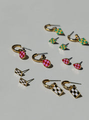 Ryker Check Earring Pack Multi