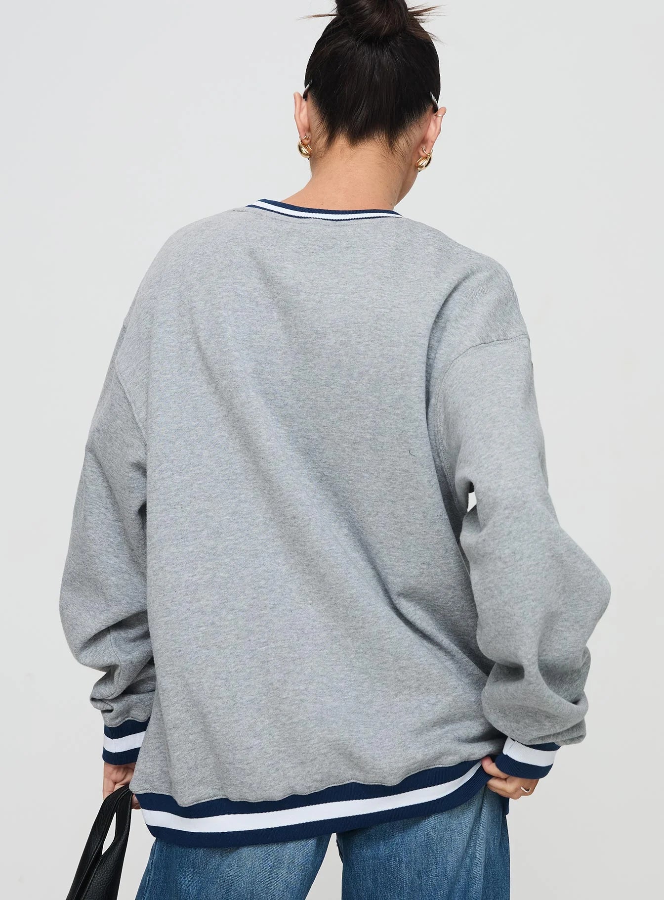 Snoopy Tennis Club Sweater Grey