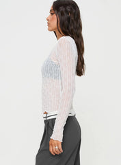 Macgraw Long Sleeve Top White