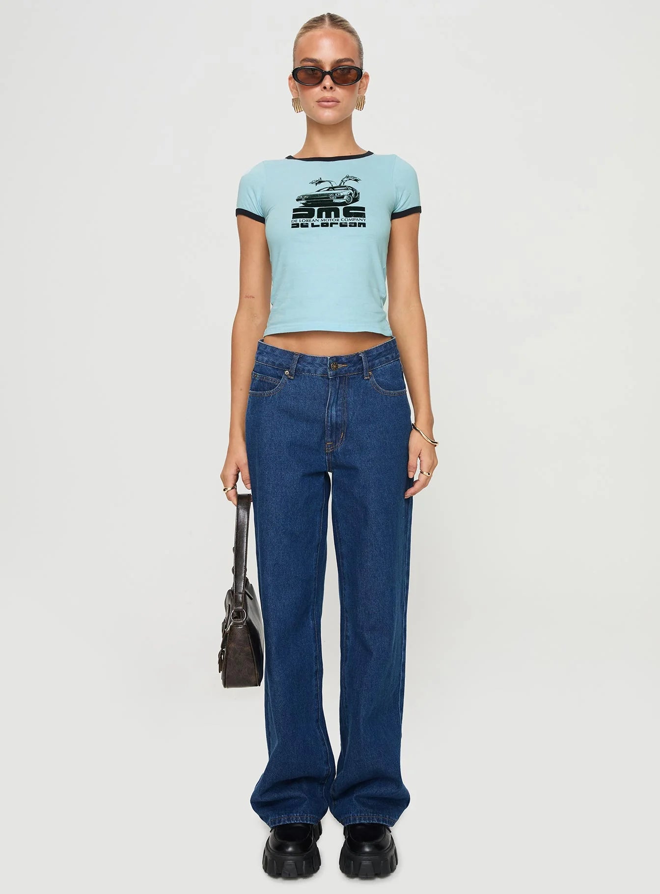 Delorean Tee Blue
