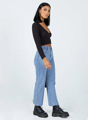 Damika Wide Leg Denim Jeans