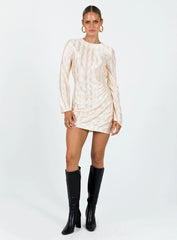 Venaya Mini Dress Champagne