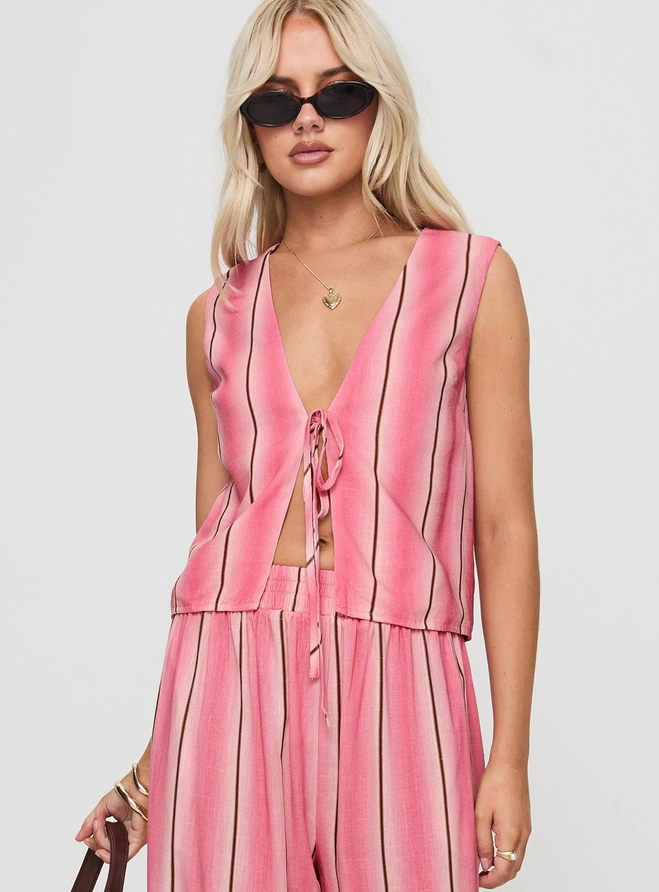 Gentle Vest Top Pink