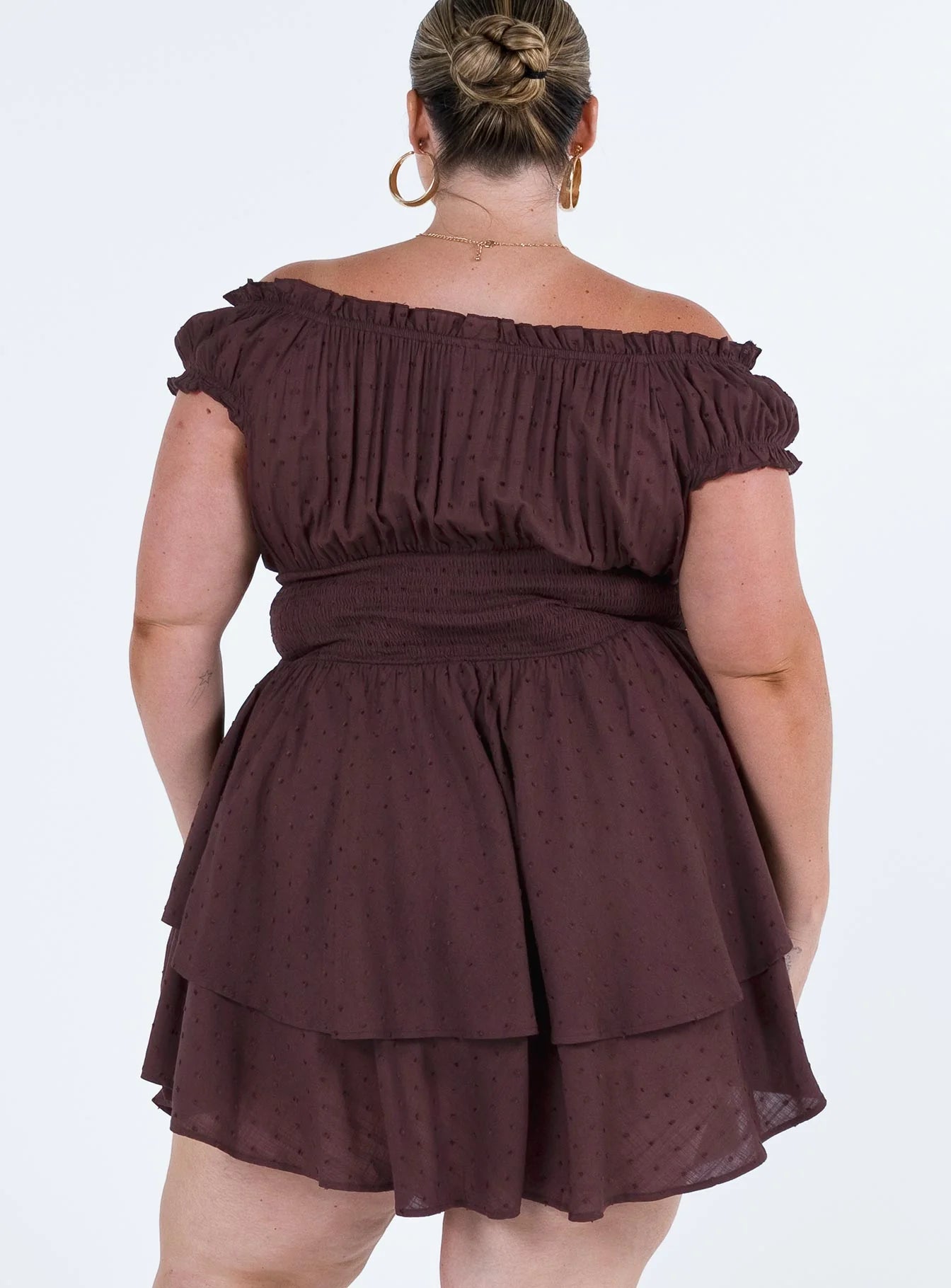 The Love Galore Romper Brown Curve