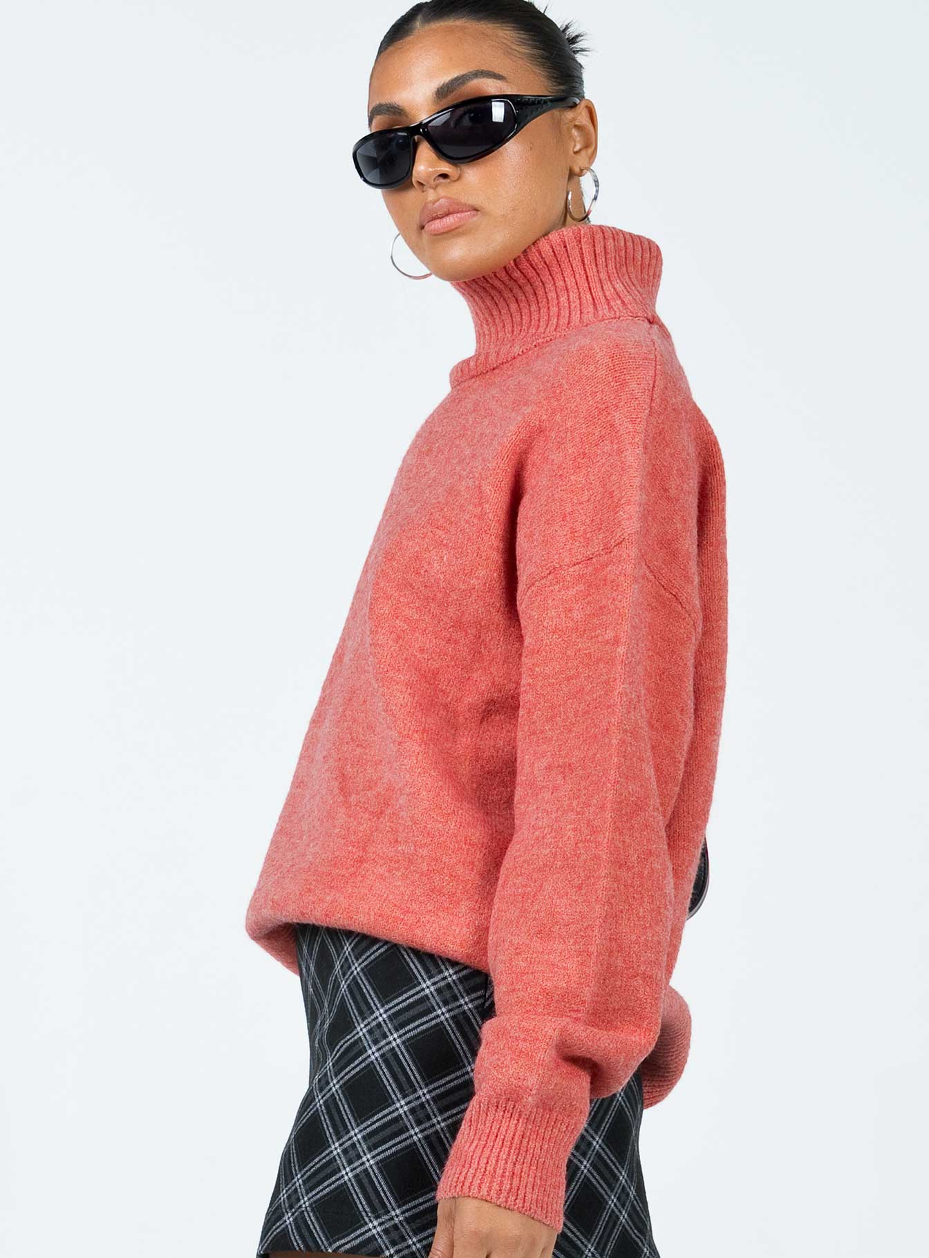 Oswin Turtleneck Sweater Orange