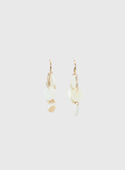 Elizabette Shell Earrings White