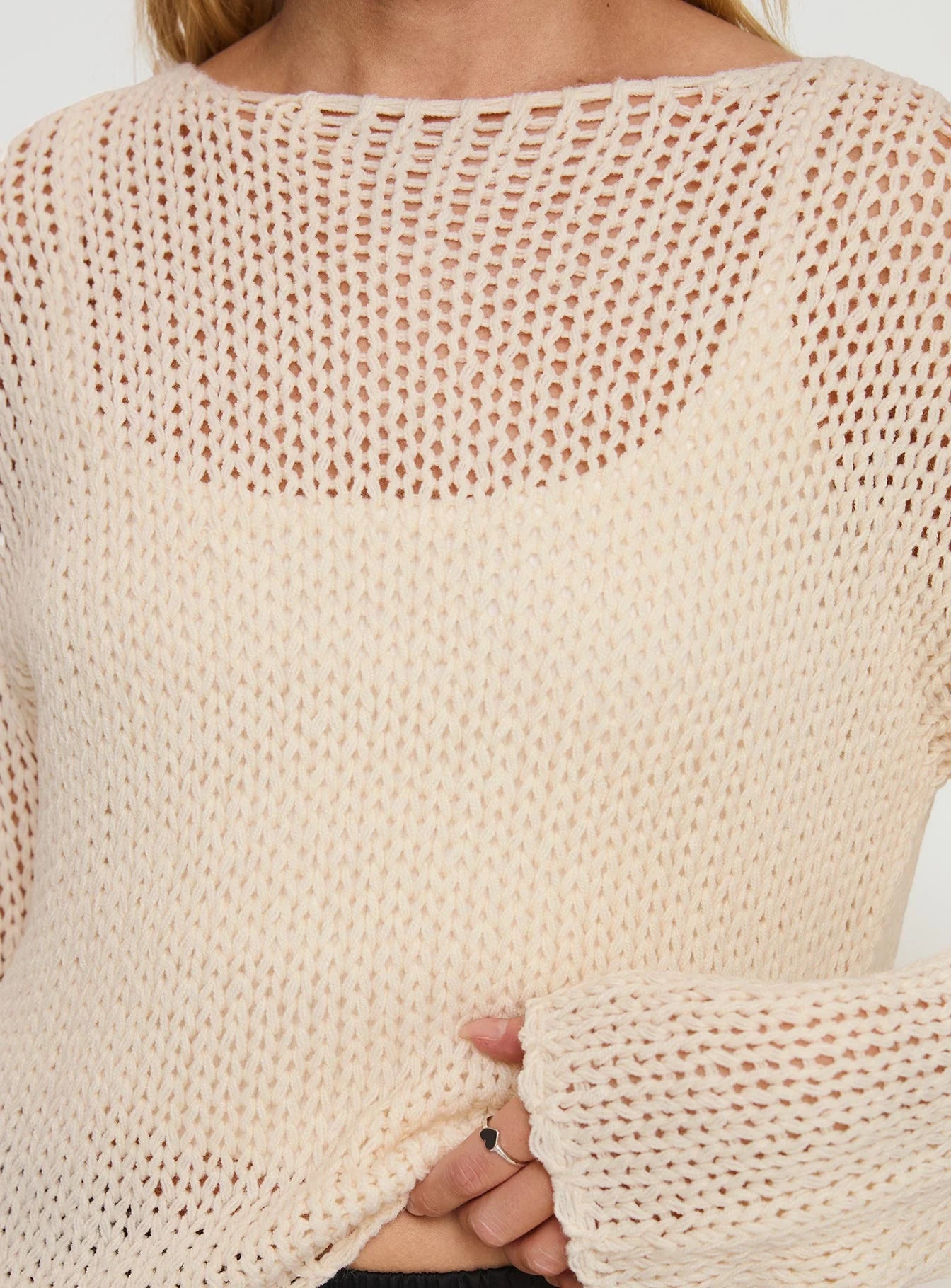 Protea Knit Sweater Beige