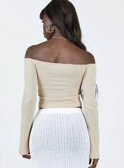 Florette Off Shoulder Top Cream
