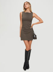 Zimmie Mini Dress Charcoal