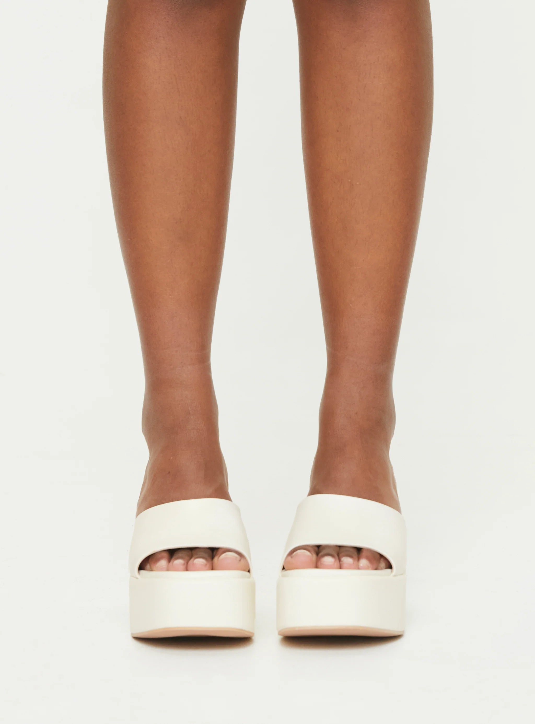 Maylor Platform Heels White