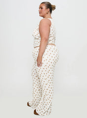 Sleepytea Pointelle Sleep Pant Multi Curve