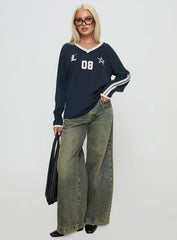 Spectate Top Long Sleeve Navy