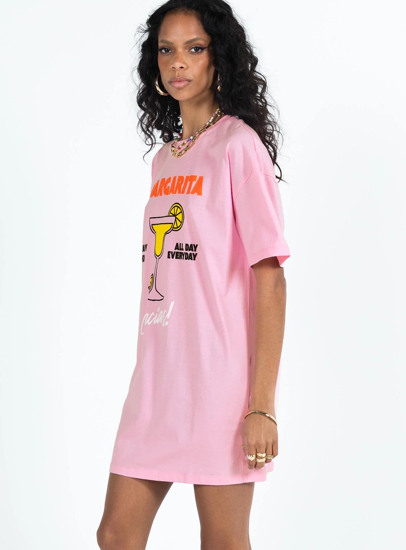 Margarita Shirt Dress Pink