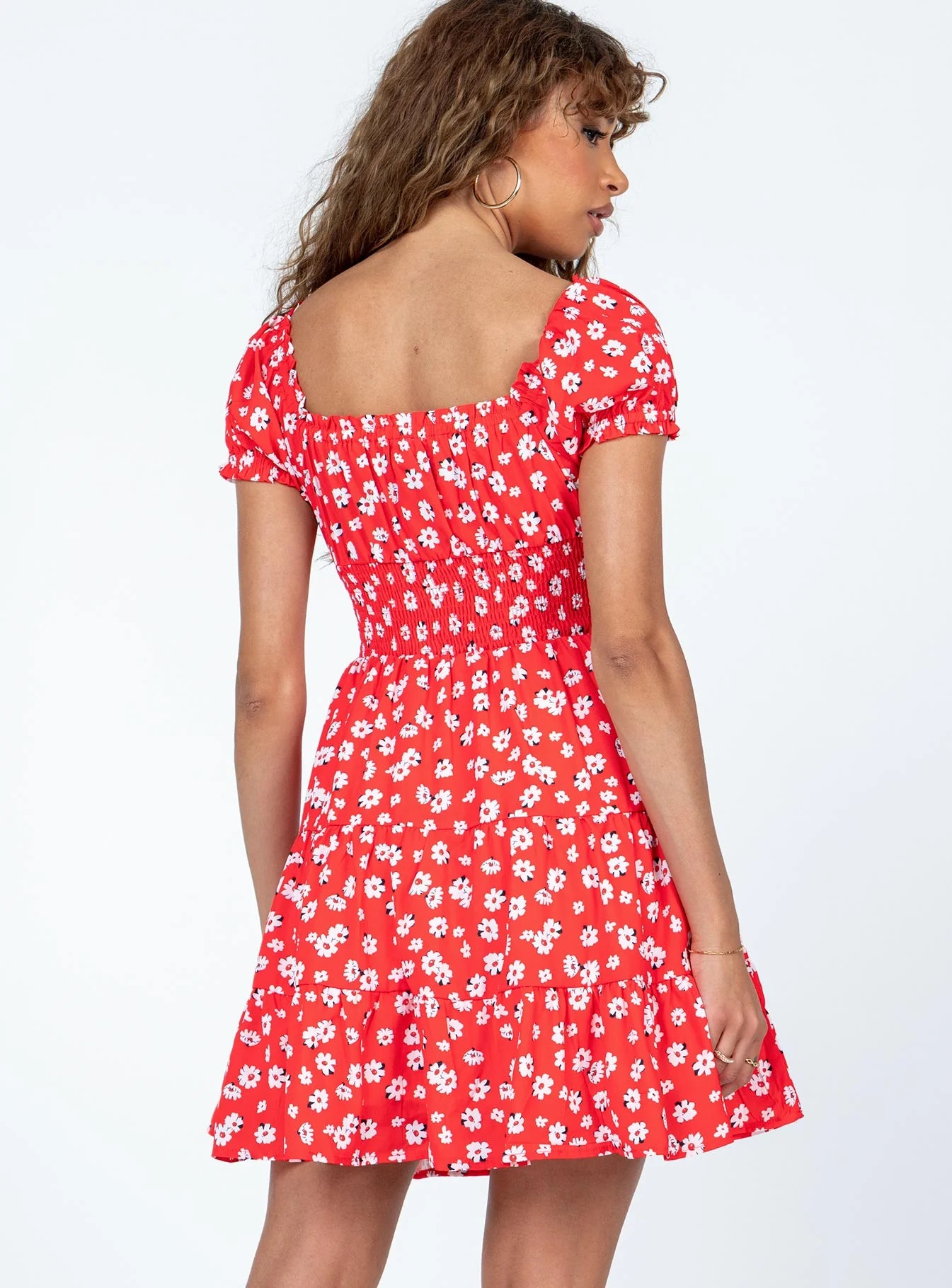 Daniela Mini Dress Floral Red