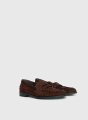 Therapy Albert Faux Suede Loafers Brown