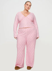 Blueberry Muffin Sleep Set Pink Curve
