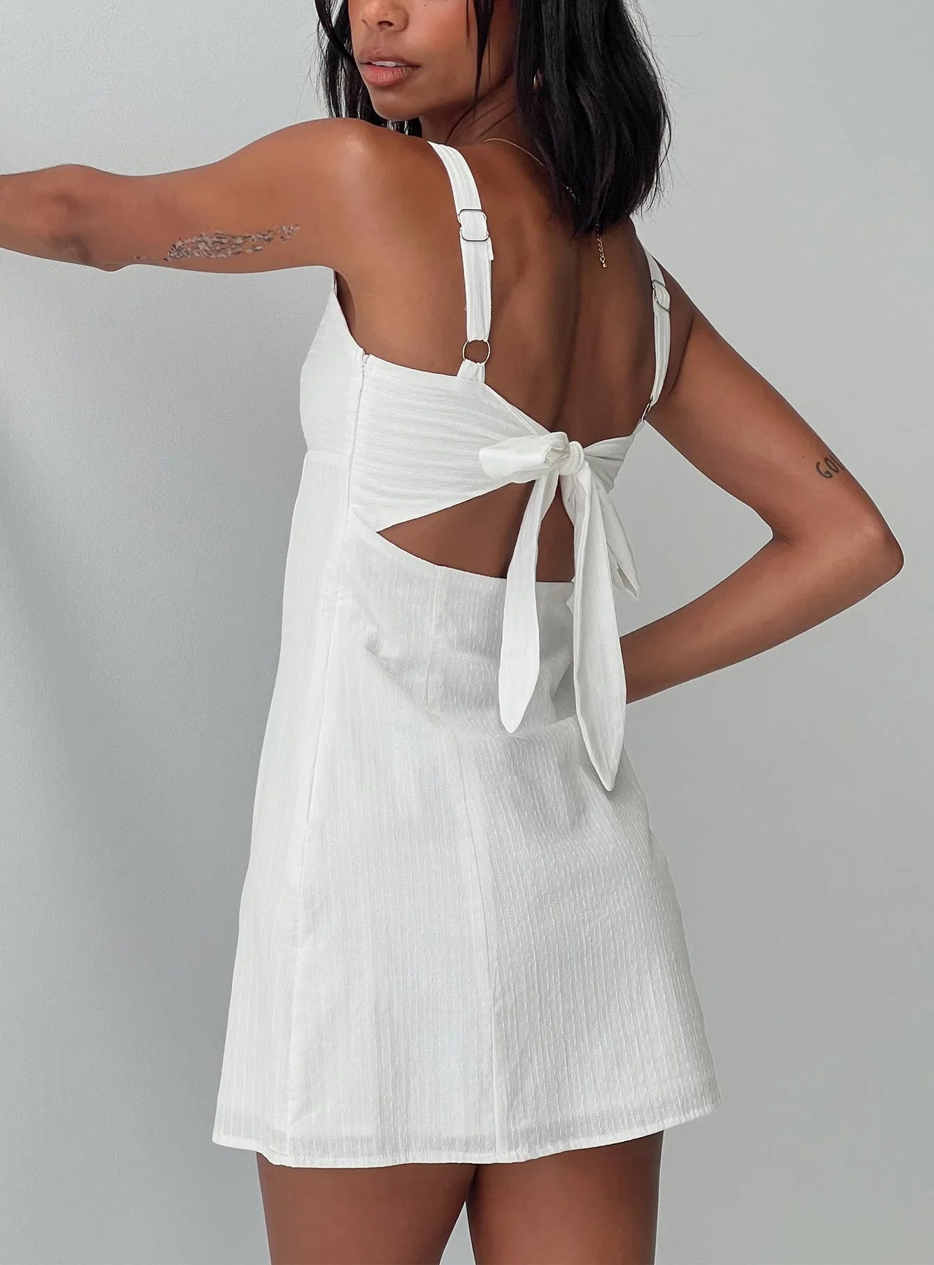 Summer Isles Mini Dress White