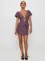 Wilhelmina Blouse Top Mauve