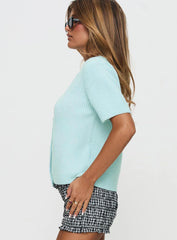 Wait A Lifetime Short Sleeve Cardigan Blue