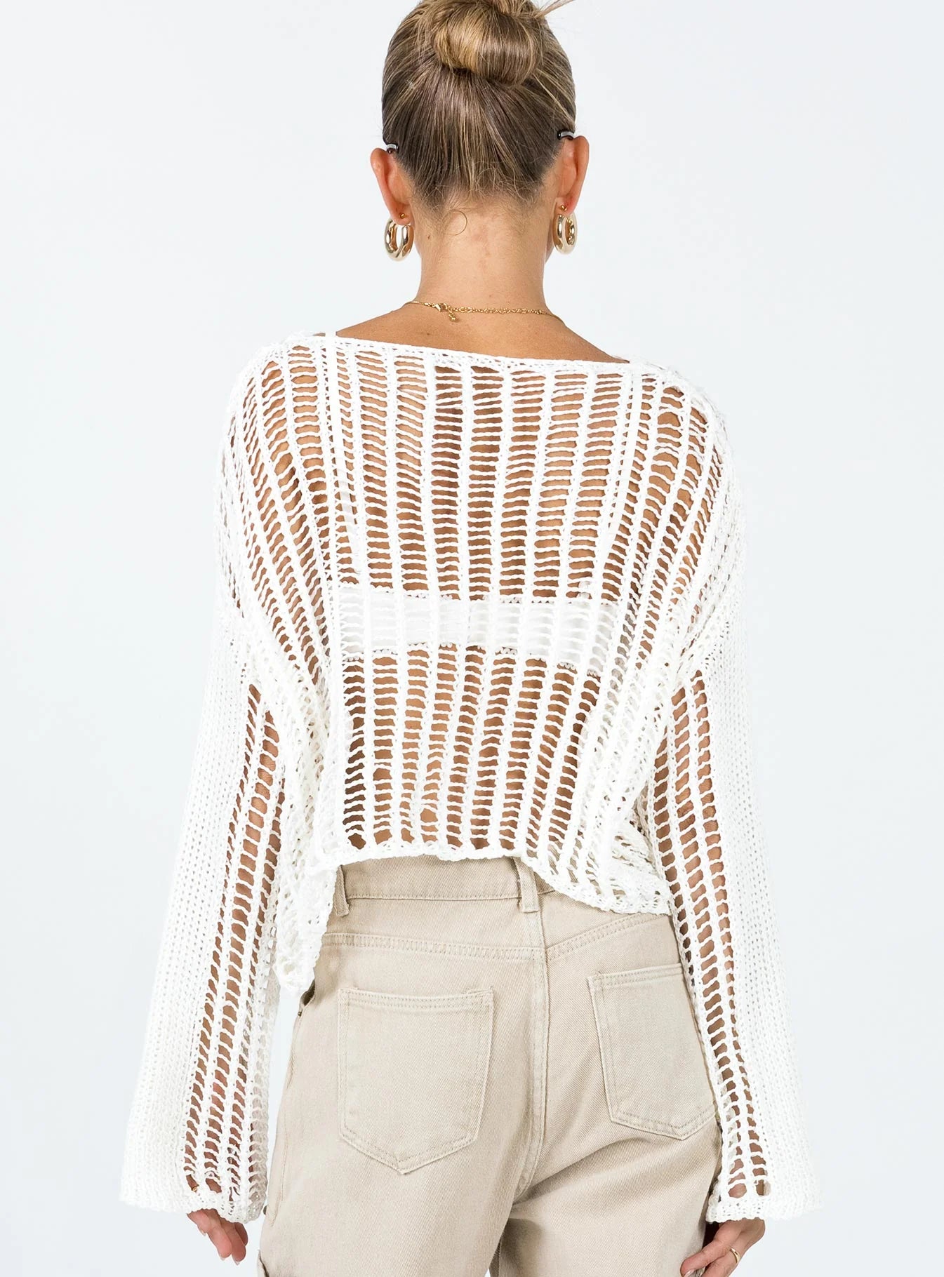 The Kennedy Sweater White