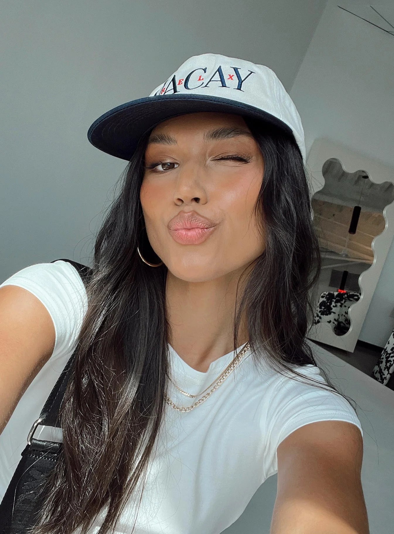 Vacay Hat Cream / Navy