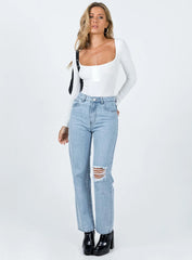 Ballard Long Sleeve Bodysuit White