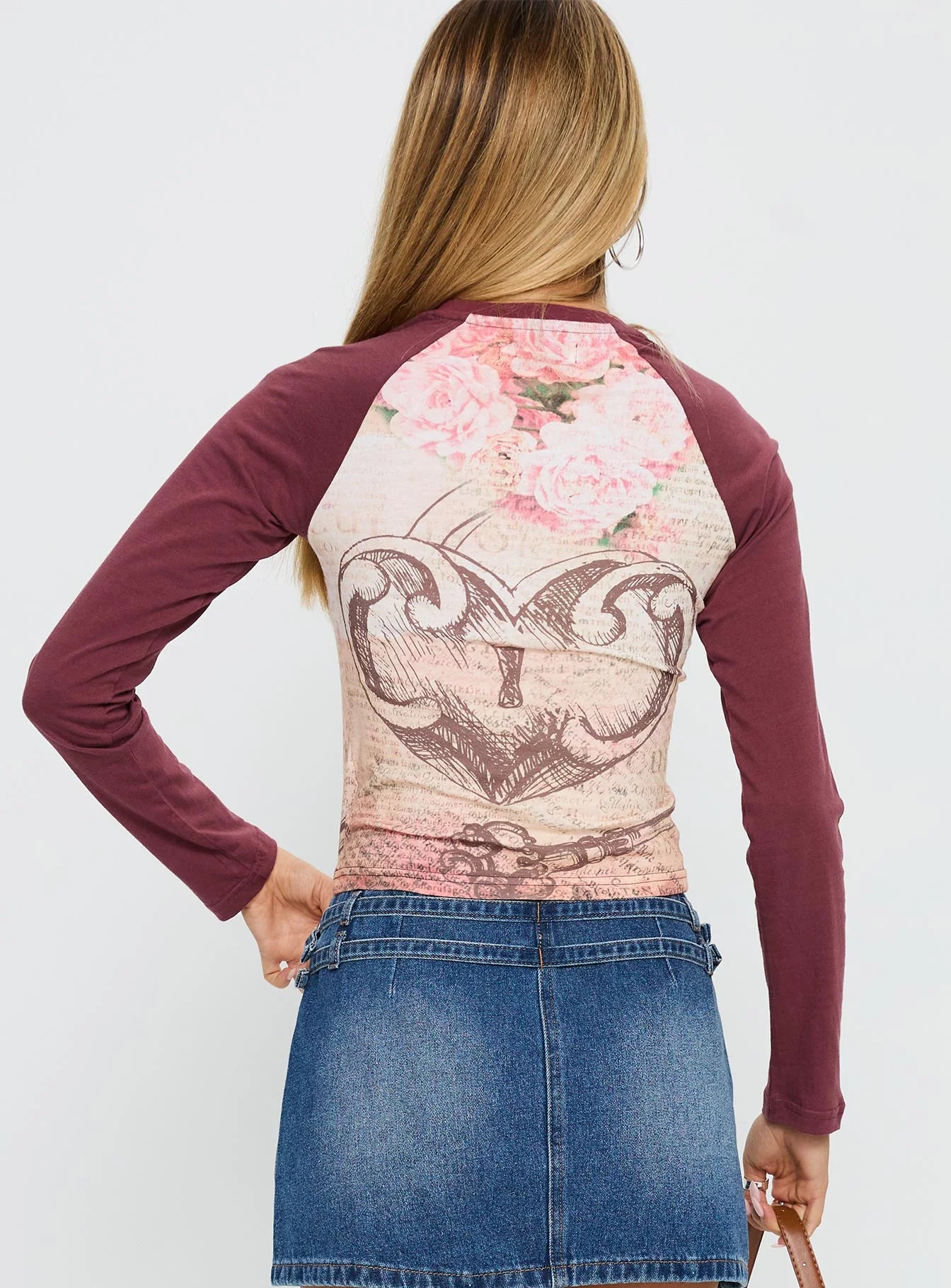 Lock and Key Long Sleeve Top Multi