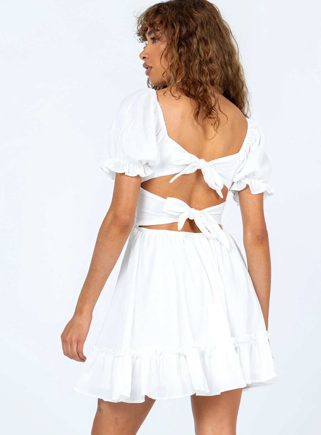 Starley Mini Dress White