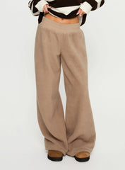 Siberia Fleece Track Pant Light Brown