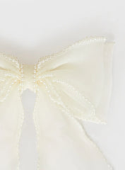 Emorie Hair Bow White
