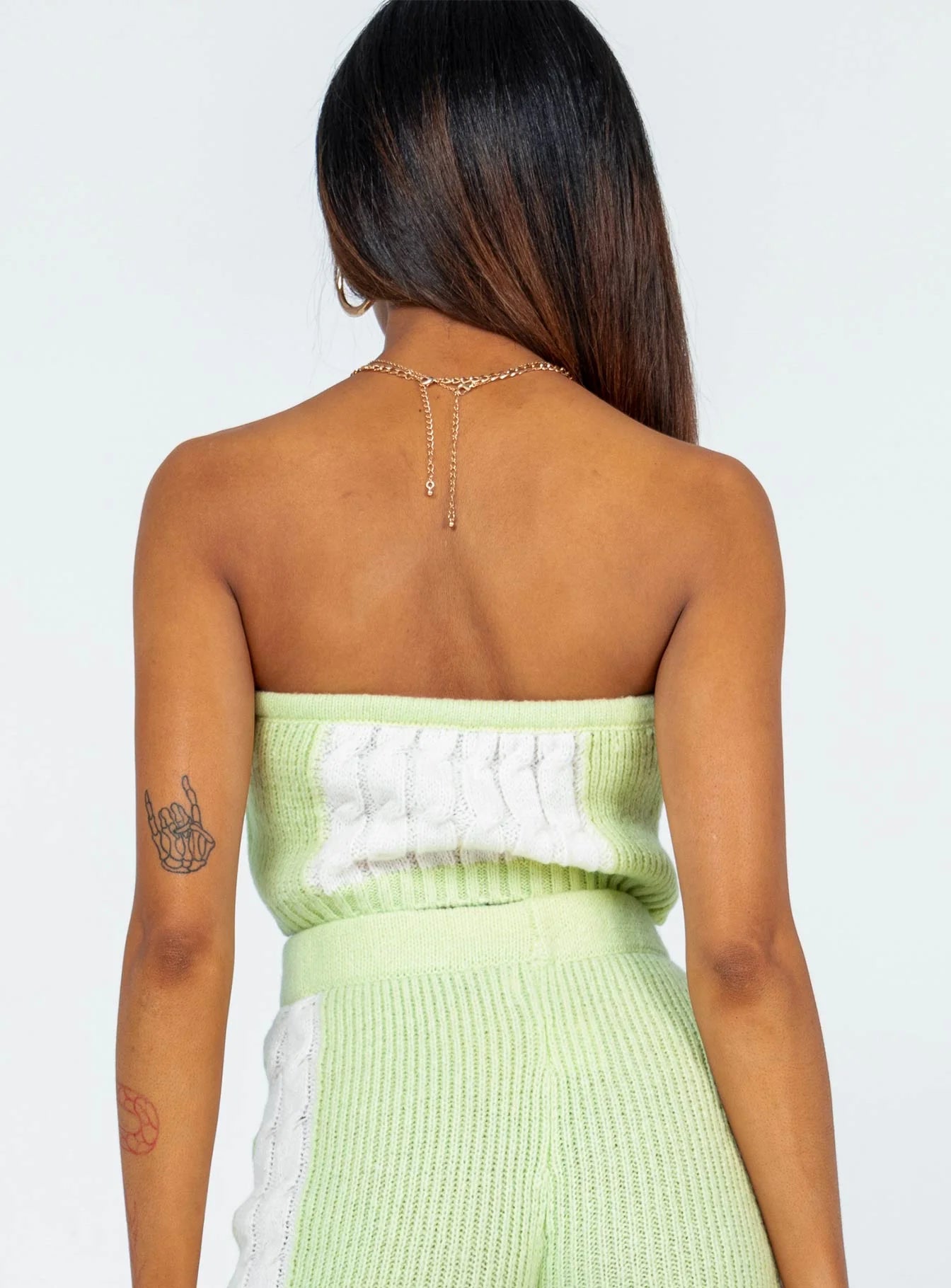 Artesia Strapless Top Green