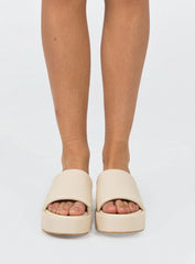 Satya Platform Sandals Cream