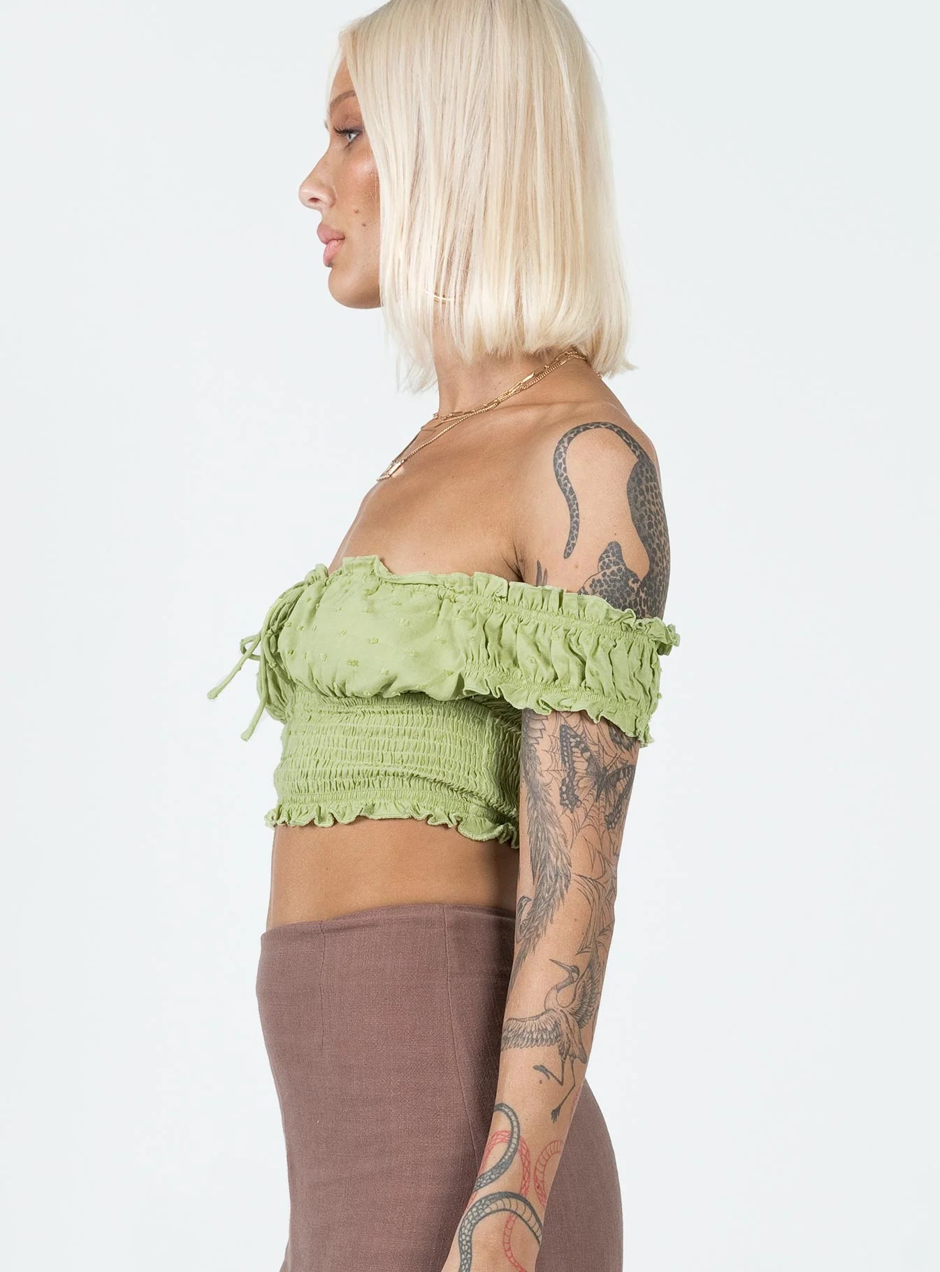 Asner Top Sage Green