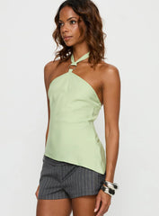 Clerissa Ring Detail Top Green