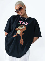 Taz Oversized Tee Black