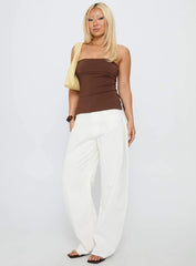 Strutter Strapless Top Chocolate