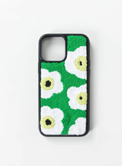 Azul Flower Textured iPhone Case Green Multi