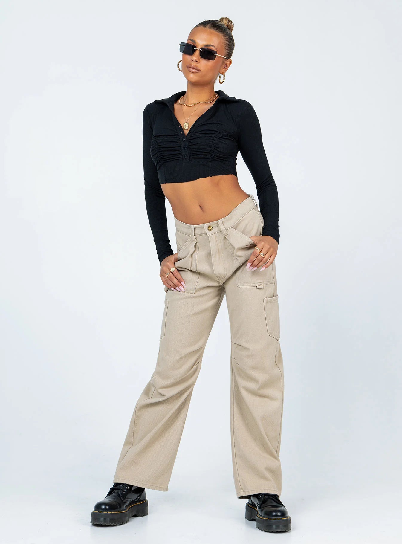 Barlee Long Sleeve Top Black