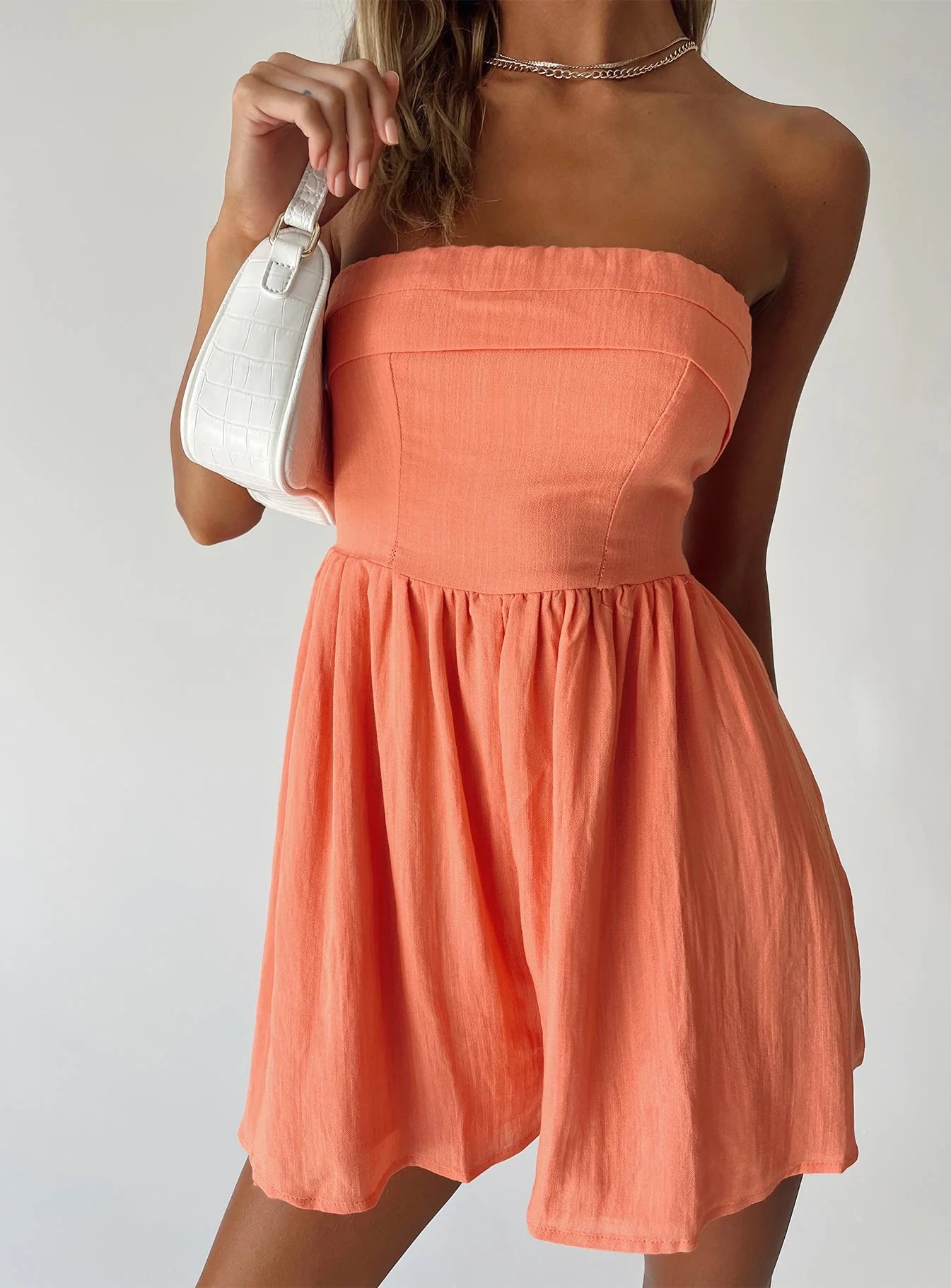 Kehlani Romper Orange